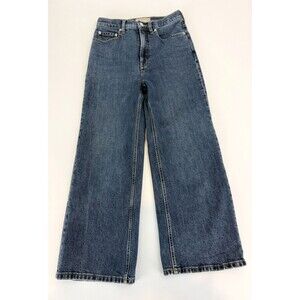 Everlane The Way High Sailor Jean Wide Leg Cropped Jeans Size 26
